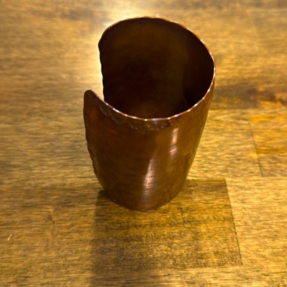 Solid Copper Cuff, Handmade - Picture 6 of 8